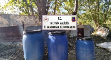 Mersin'de 510 litre sahte içki ele geçirildi