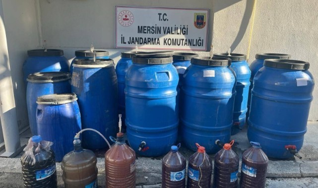 Mersin'de çok sayıda sahte içki ele geçirildi
