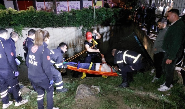 Otomobil dereye uçtu! Can pazarı: 1 ölü, 1 yaralı