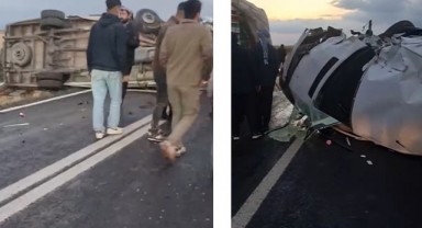Şanlıurfa'da beton mikseri ile dolmuş çarpıştı: 2 yaralı