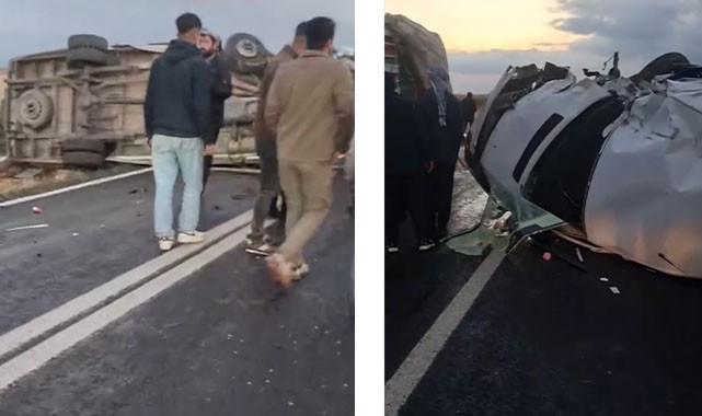 Şanlıurfa'da beton mikseri ile dolmuş çarpıştı: 2 yaralı