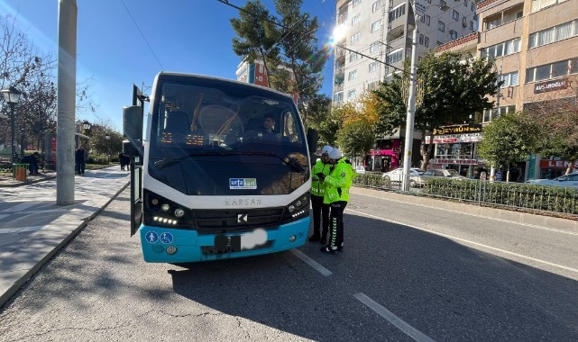 Şanlıurfa’da toplu ulaşım araçları denetlendi