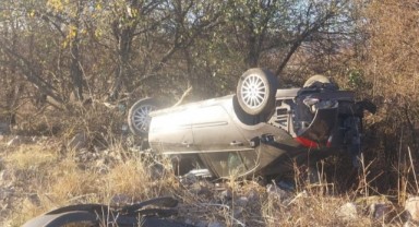 Tavşanlı'da otomobil takla attı: 1 yaralı