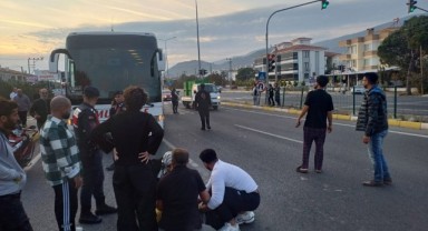 Yolcu otobüsü genç kıza çarptı: 1 yaralı