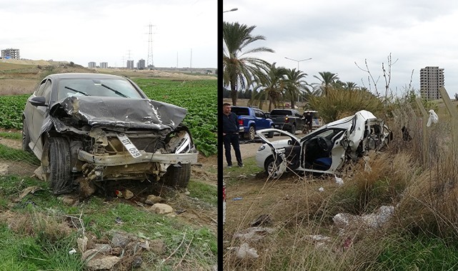 Adana'da 14 yaşındaki sürücü cipiyle otomobile çarptı!
