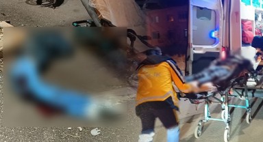 Adıyaman'da direğe çarpan motosiklet sürücüsü ağır yaralandı