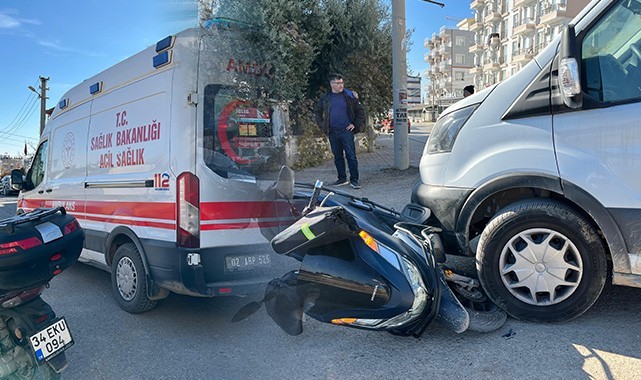 Adıyaman'da kamyonet ile motosiklet çarpıştı! Sürücü yaralandı