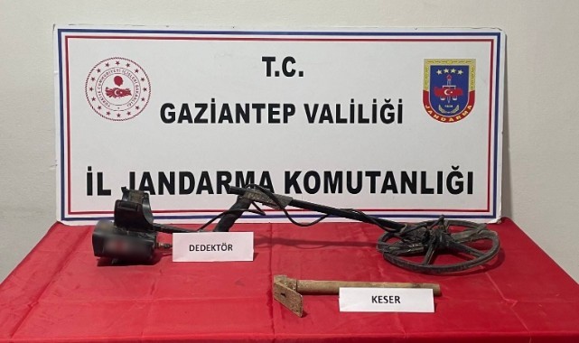 Nizip ilçesinde defineciler suçüstü yakalandı