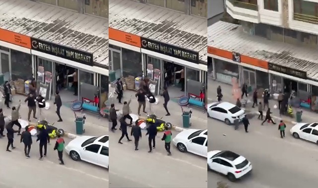 Şanlıurfa'da kazma kürek ve silahlı kavga kamerada! Yaralılar var