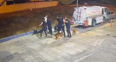 Şanlıurfa'da petrol istasyonundaki cinayet anı görüntülendi