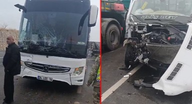 Siirt’te yolcu otobüsü ile minibüs çarpıştı! Yaralılar var