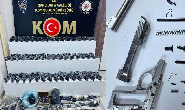 Siverek'te Silah Kaçakçılığı Operasyonu: Binlerce Tabanca Parçası Ele Geçirildi