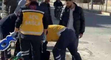 Adıyaman'da devrilen motosikletin sürücüsü yaralandı