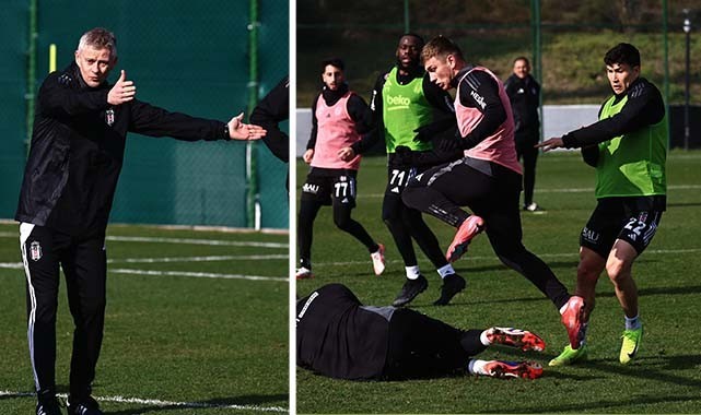 Beşiktaş'ta Ole Gunnar Solskjaer futbolcuların pestilini çıkarttı
