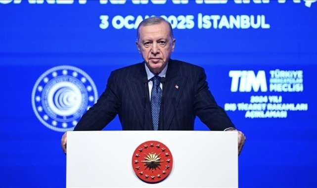 Cumhurbaşkanı Erdoğan: 2024'te ihracat rakamının rekoruna imza attı