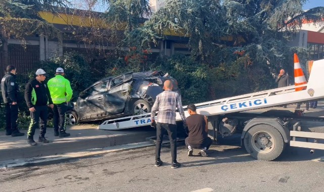 Makas atan otomobilin sürücüsü faciaya neden oldu!