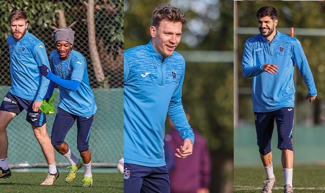 Trabzonspor, yeni yılın ilk antrenmanını yaptı