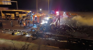 Gaziantep'te otobüs, tır ve otomobil çarpıştı! 1 ölü, 19 yaralı