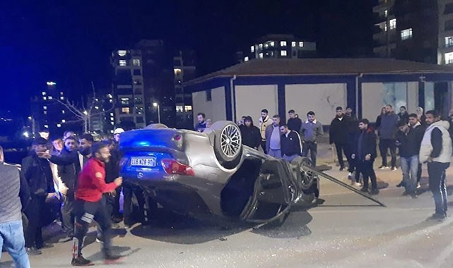 Şanlıurfa’da bozuk yol kaza getirdi: Otomobil takla attı