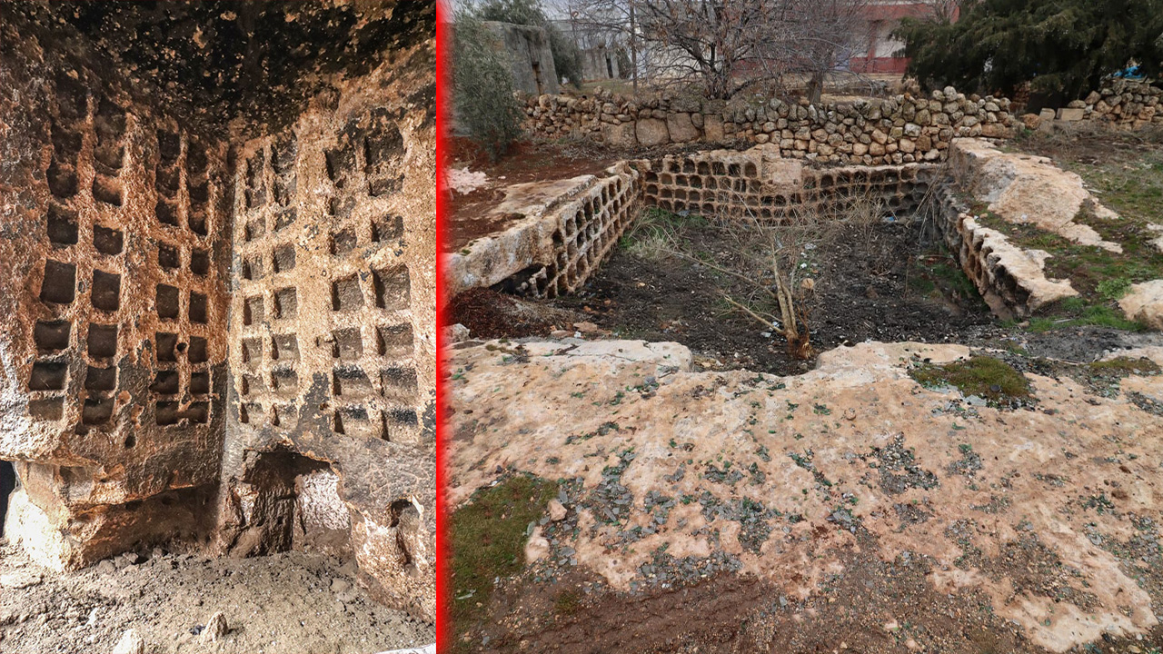 Şanlıurfa’da Roma Dönemi'ne ait, ölülerin küllerinin saklandığı nişler bulundu