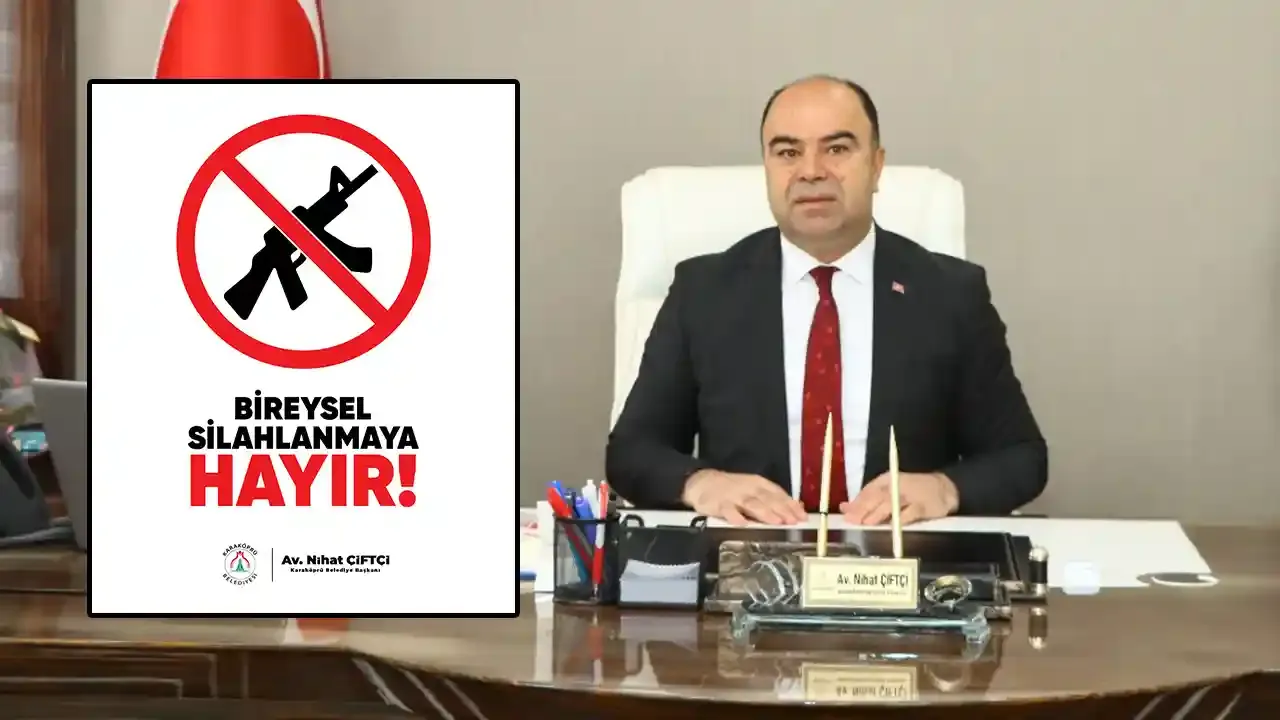 Başkan Çiftçi: Silahlar sorun çözmez, sorun yaratır