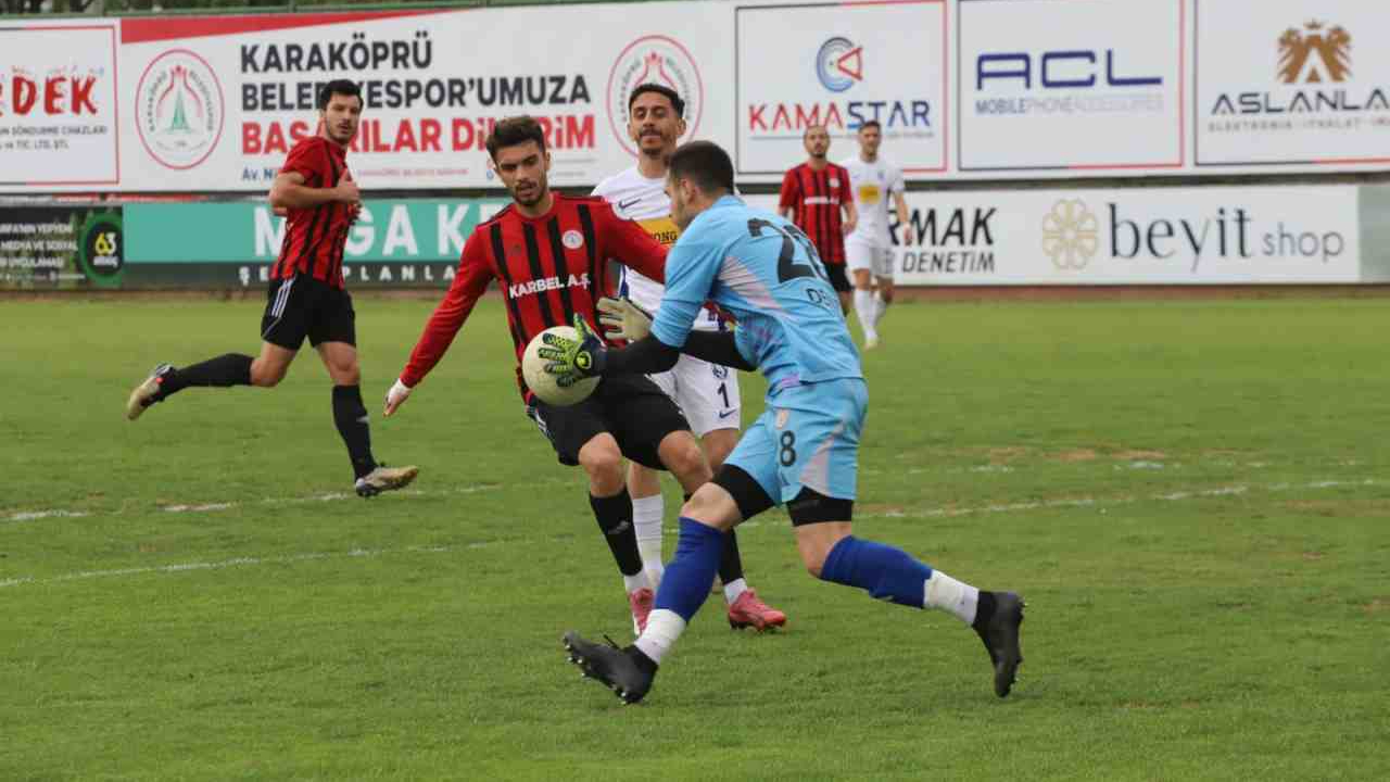 Karaköprü Belediyespor - Sarıyer SK maçında 2-1 yenildi
