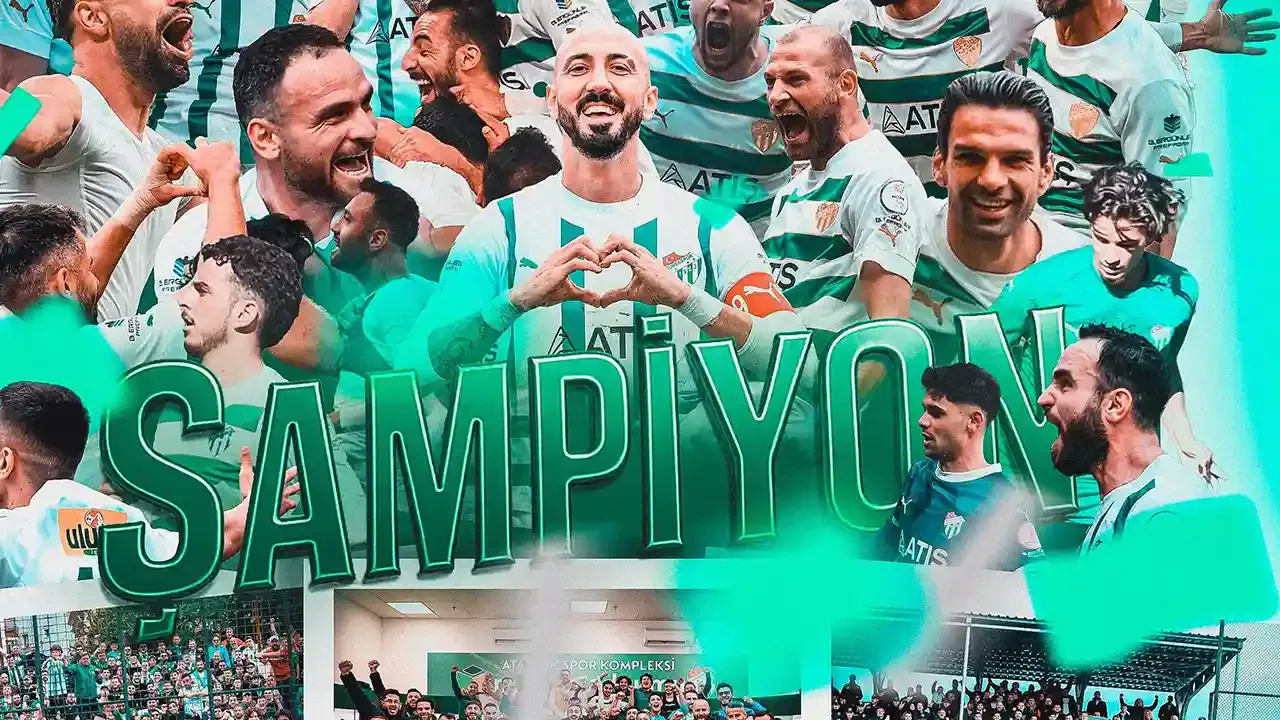 Bursaspor 2. Lig’e yükseldi: Şampiyonluk iki hafta kala geldi!