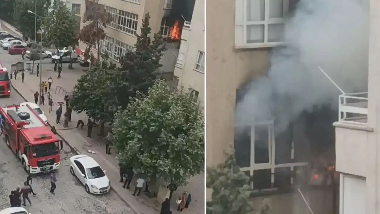 Şanlıurfa’da bir apartmanın dairesinde korkutan yangın!