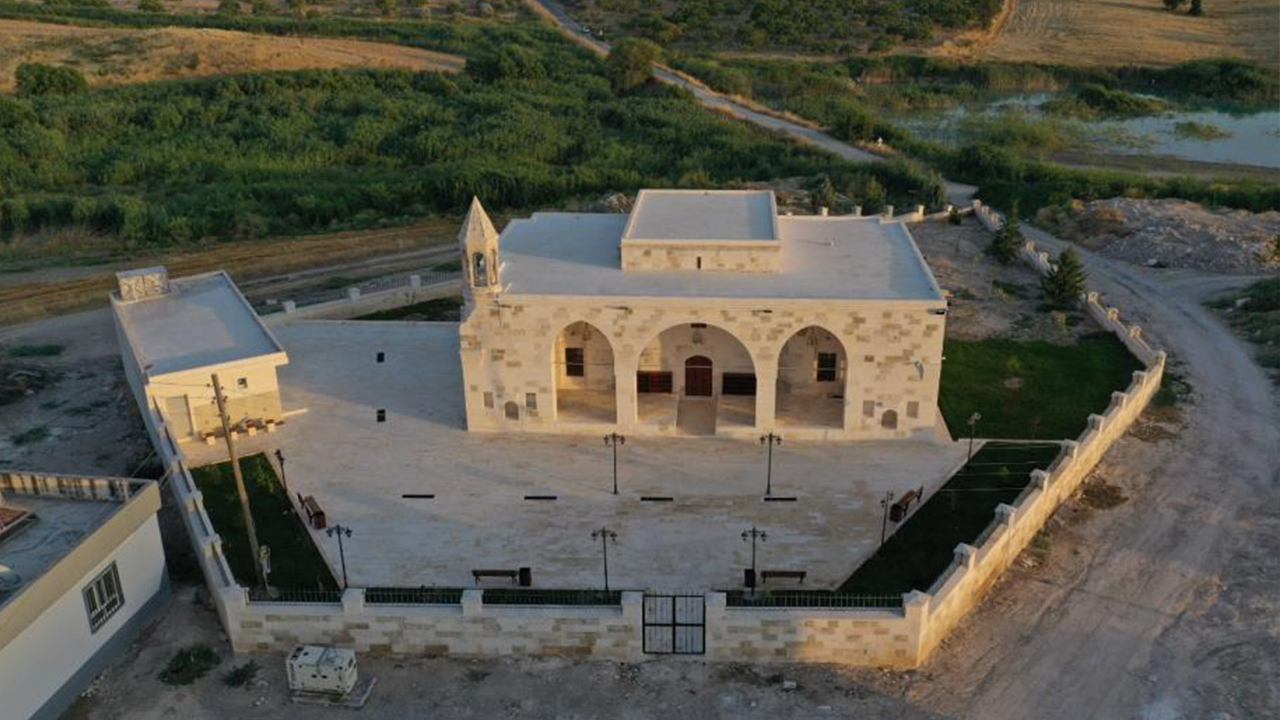 Şanlıurfa’da 123 yıllık tarihi cami yeniden cemaatiyle buluştu