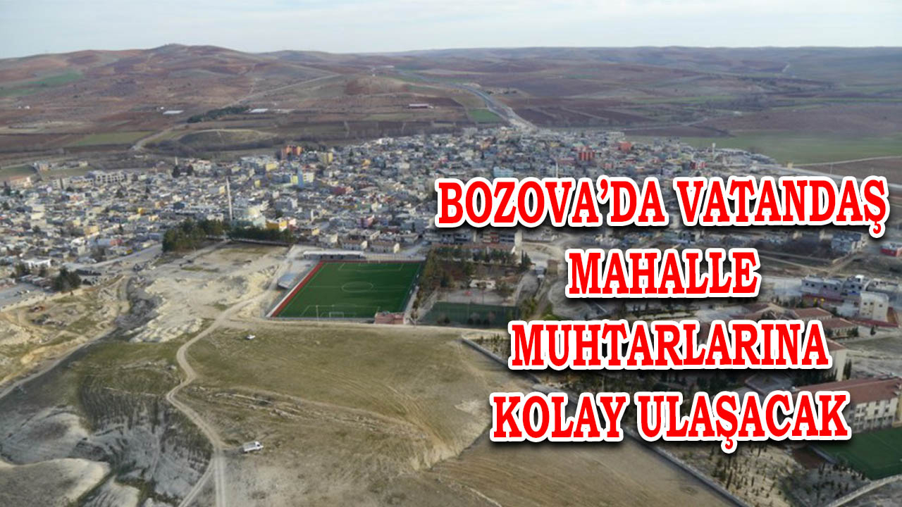 Bozova’da mahalle muhtarları iletişim numaraları yayınlandı!