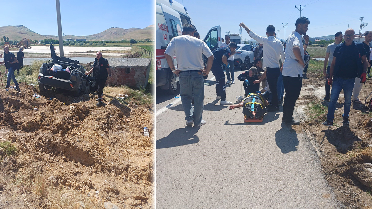 Elazığ'da Otomobil Şarampole Uçtu: 4 Yaralı