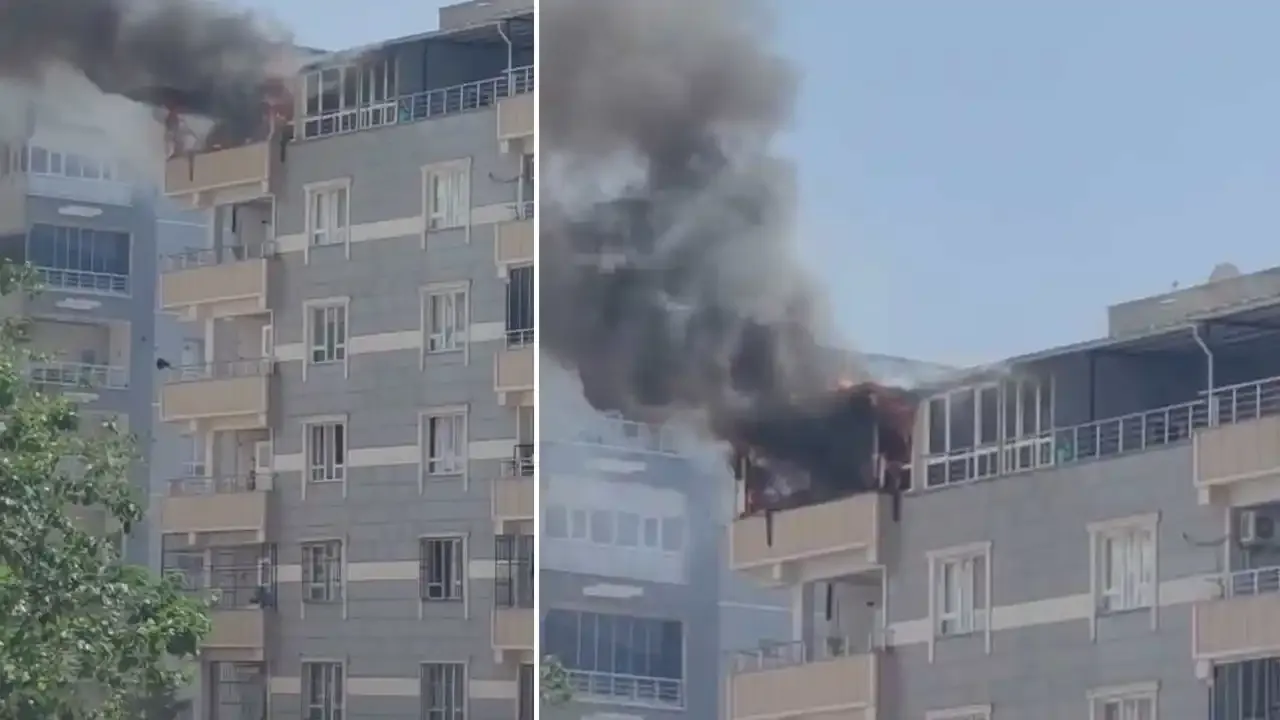 Siverek’te apartman dairesinde korkutan yangın