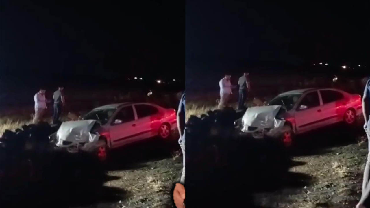 Siverek'te ölümden dönüldü: Otomobil şarampole uçtu, 2 yaralı