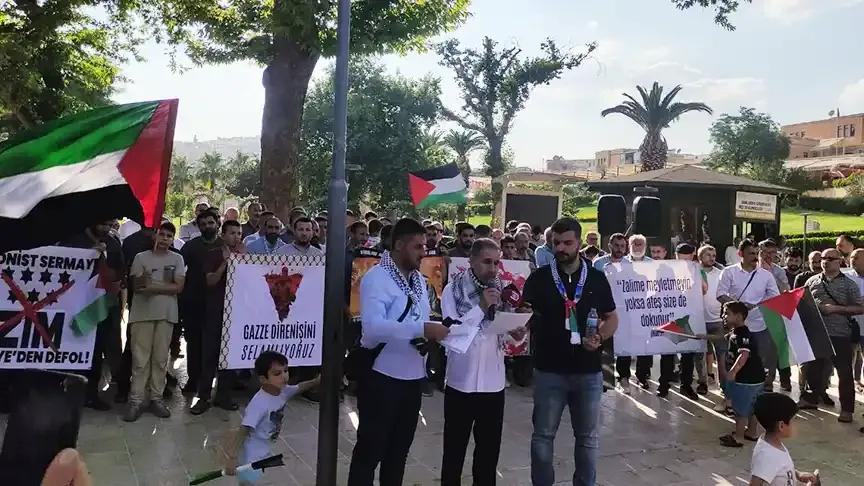 Zulme sessiz kalmayın! Urfa’dan İsrail ve işbirlikçilerine sert tepki!