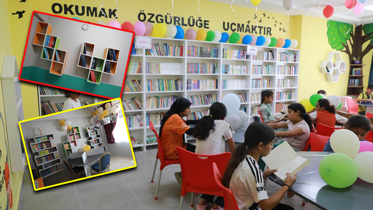 Harran Belediyesi'nden iki okula yeni kütüphane!