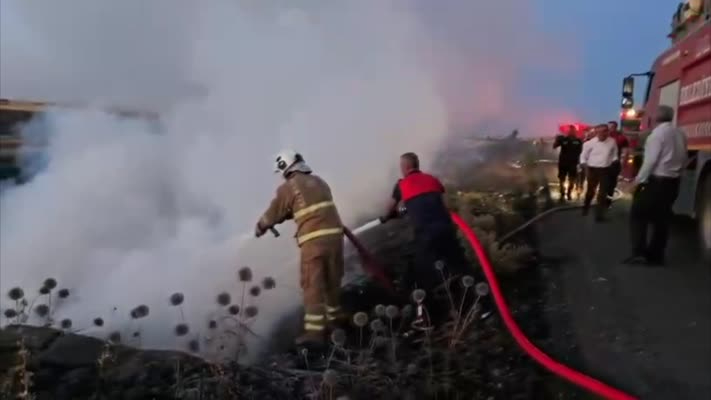 Şırnak'ta seyir halindeyken yanan cipte sürücü hayatını kaybetti