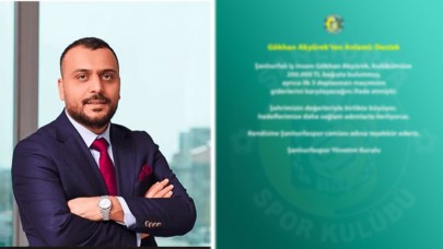 Şanlıurfalı iş insanından Şanlıurfaspor’a 200 bin TL destek, 3 deplasman…!