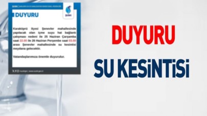 Şanlıurfa’da 5 Saat Su Yok! ŞUSKİ Tarih ve Saat Verdi