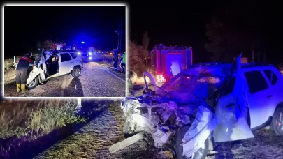 Çorum’da römorka çarpan cipte can pazarı!