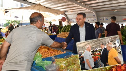 Vali Hasan Şıldak, Karaköprü'de Cumartesi Pazarı'nı ziyaret etti