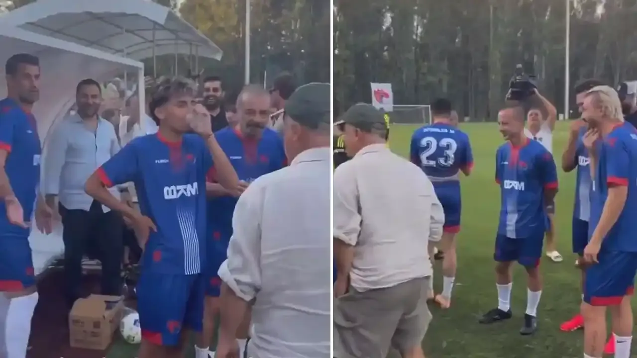 Ünlü isimler halı sahada buluştu: Fatih Terim’in ekibi sahaya çıktı