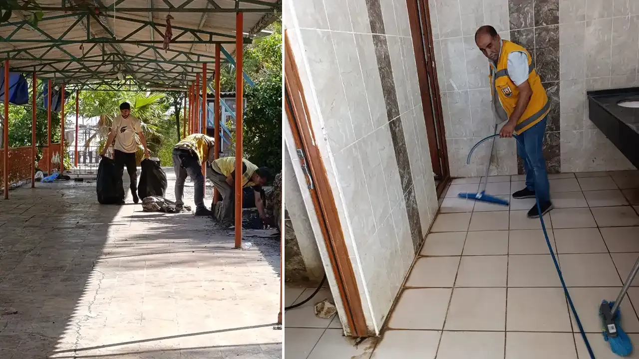Milletvekili Mahmut Tanal'ın paylaşımı sonrası sosyal tesislerde temizlik başladı