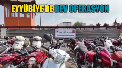 Eyyübiye’de jandarmadan kaçak motosiklet operasyonu! 7 gözaltı