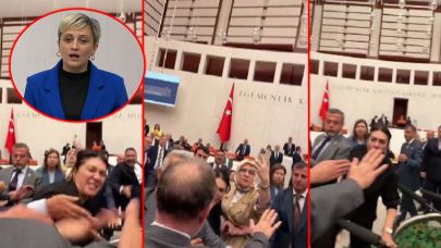 Meclis’te “Zeytin” gerginliği! AK Partili vekil, DEM’li vekilin üzerine yürüdü
