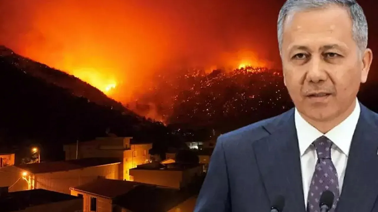 Ali Yerlikaya açıkladı: Orman yangınlarıyla ilgili 3 kişi tutuklandı