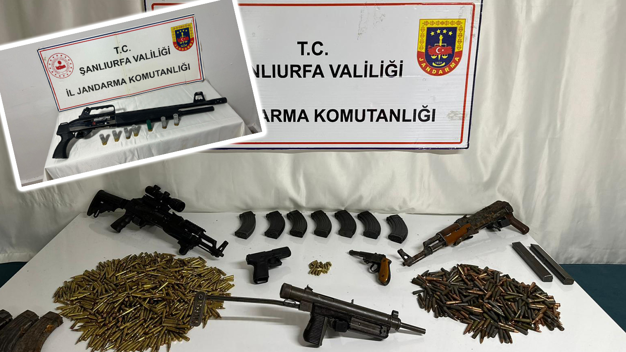 Şanlıurfa’da 3 ilçede eş zamanlı operasyon: Cephanelik gibi evler!