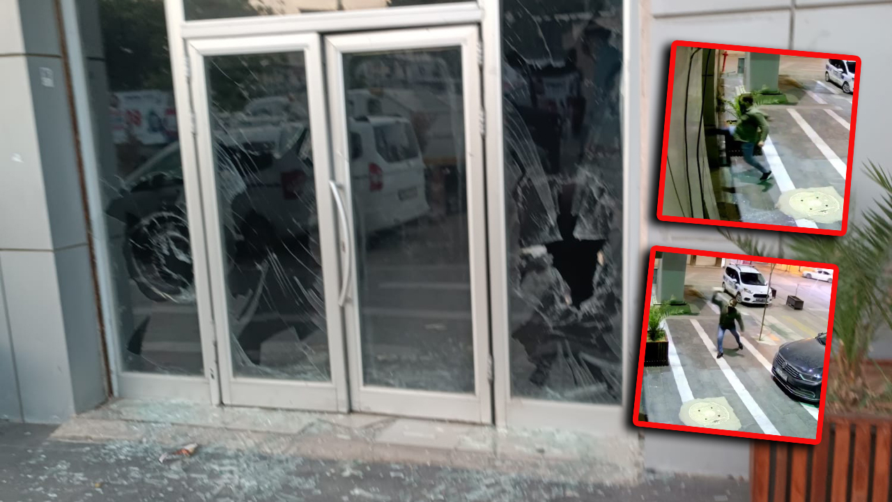 Suruç Belediyesi’ne taşlı saldırı! Şüpheli suçüstü yakalandı, o anlar kamerada