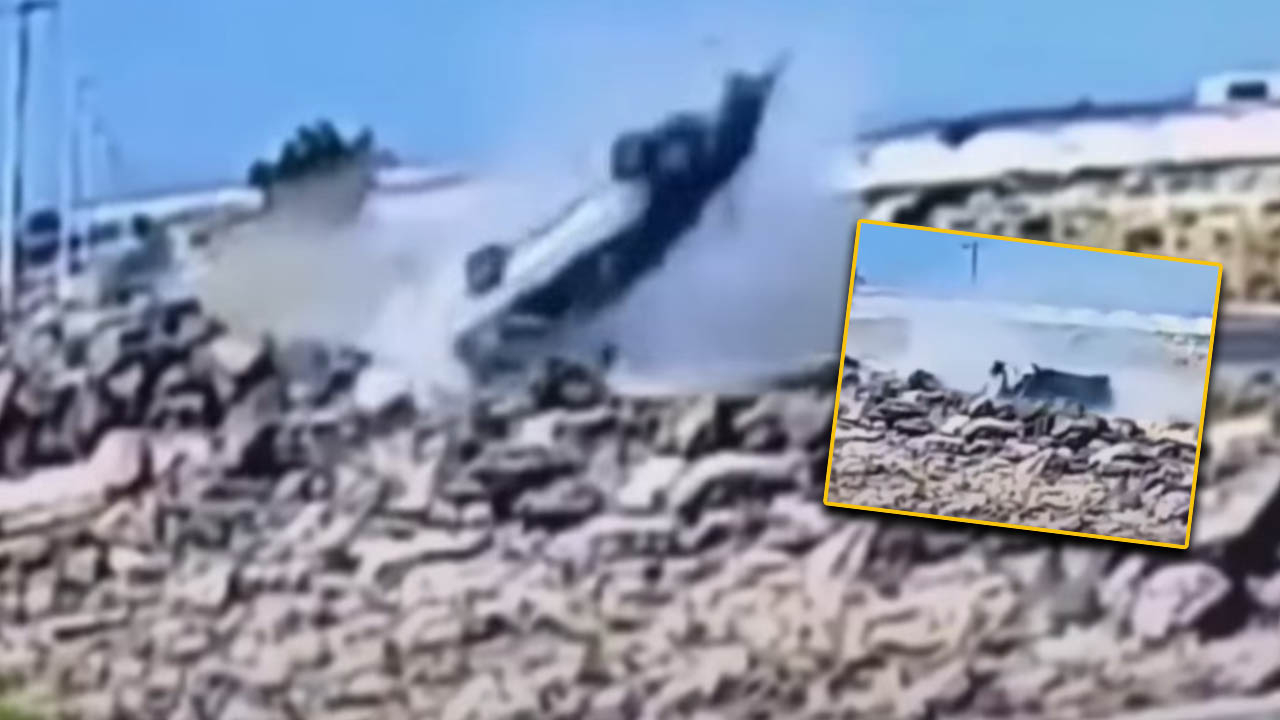 Viranşehir yolunda can pazarı: Araç defalarca takla attı! O anlar kamerada