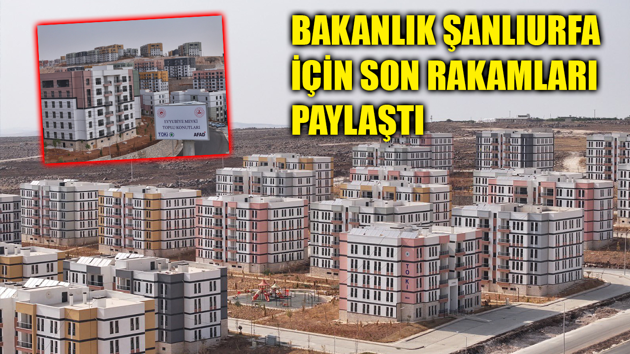 Şanlıurfa’da teslim edilen ve yapılacak projeler belli oldu