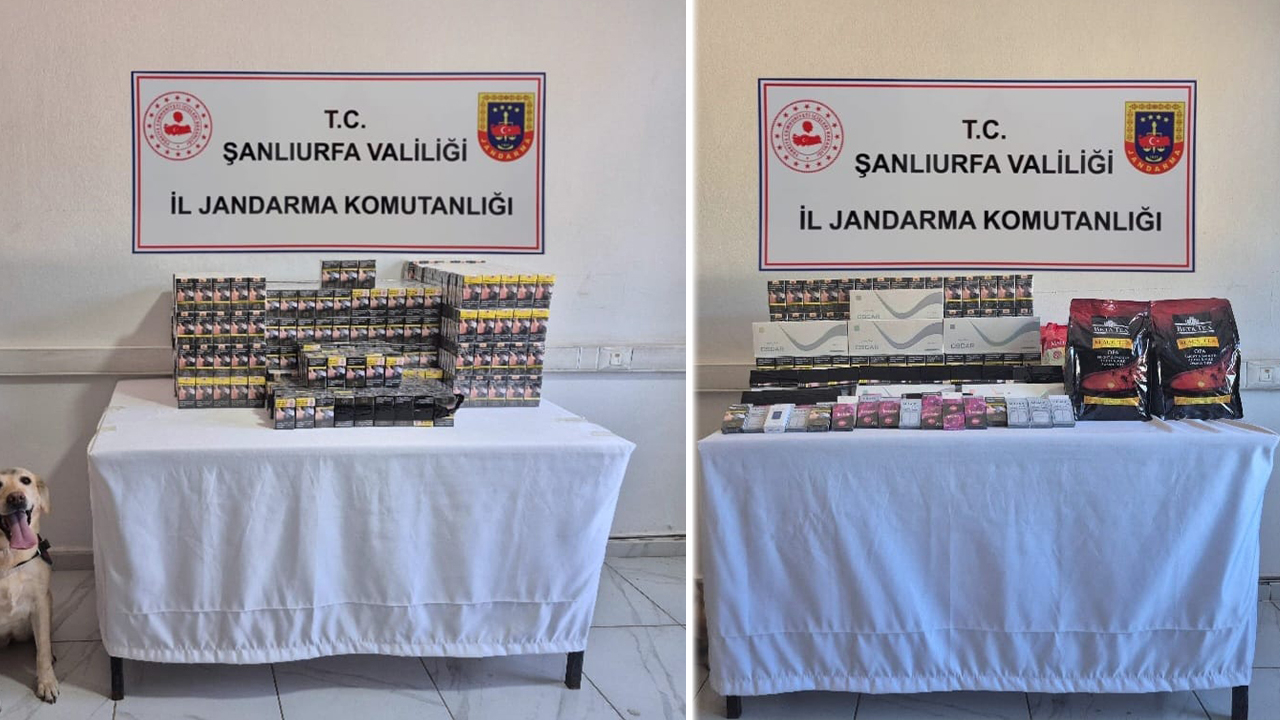 Viranşehir’de kaçakçılık operasyonu: Sigara, alkol ve çay yakalandı